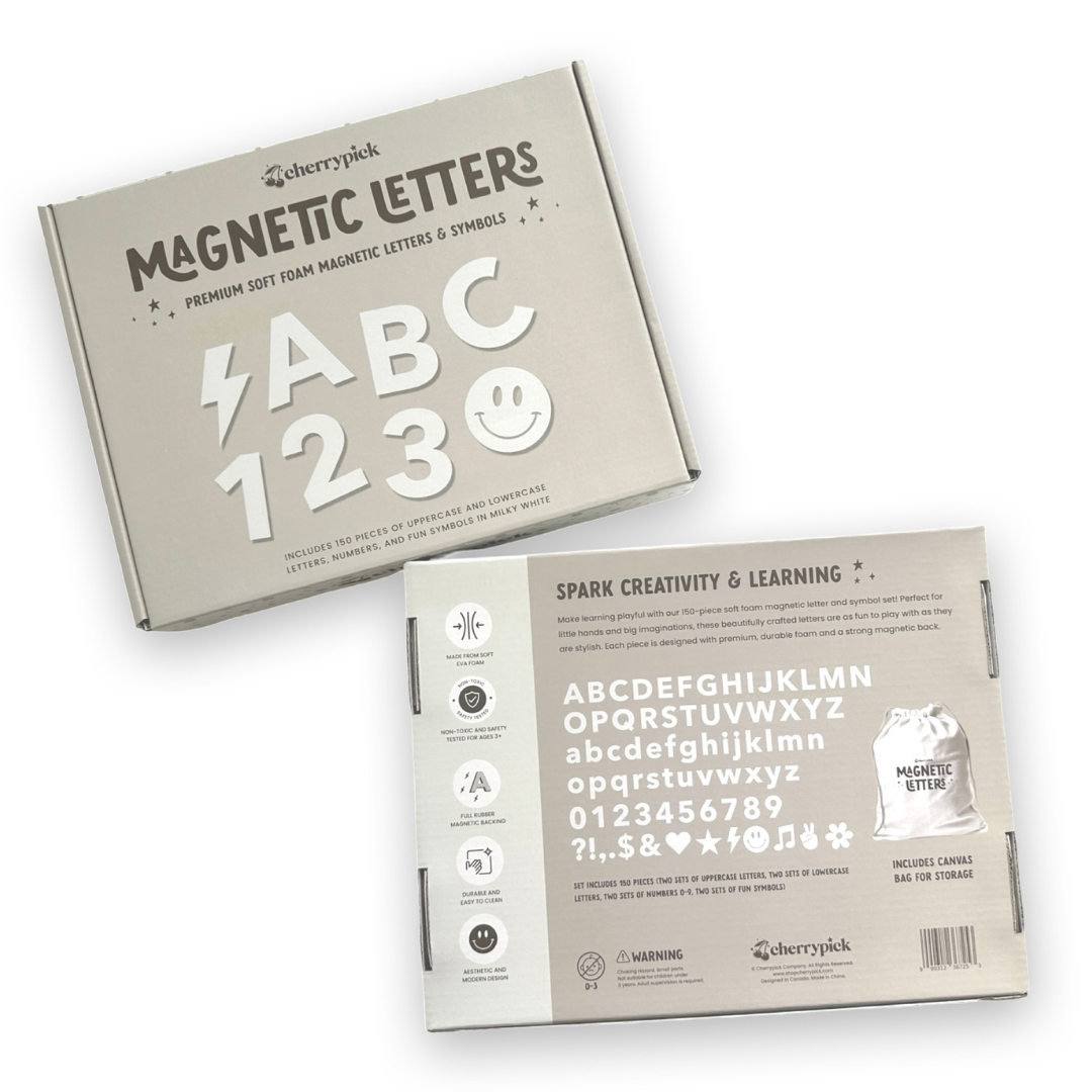 150 lettres et symboles magnétiques en mousse