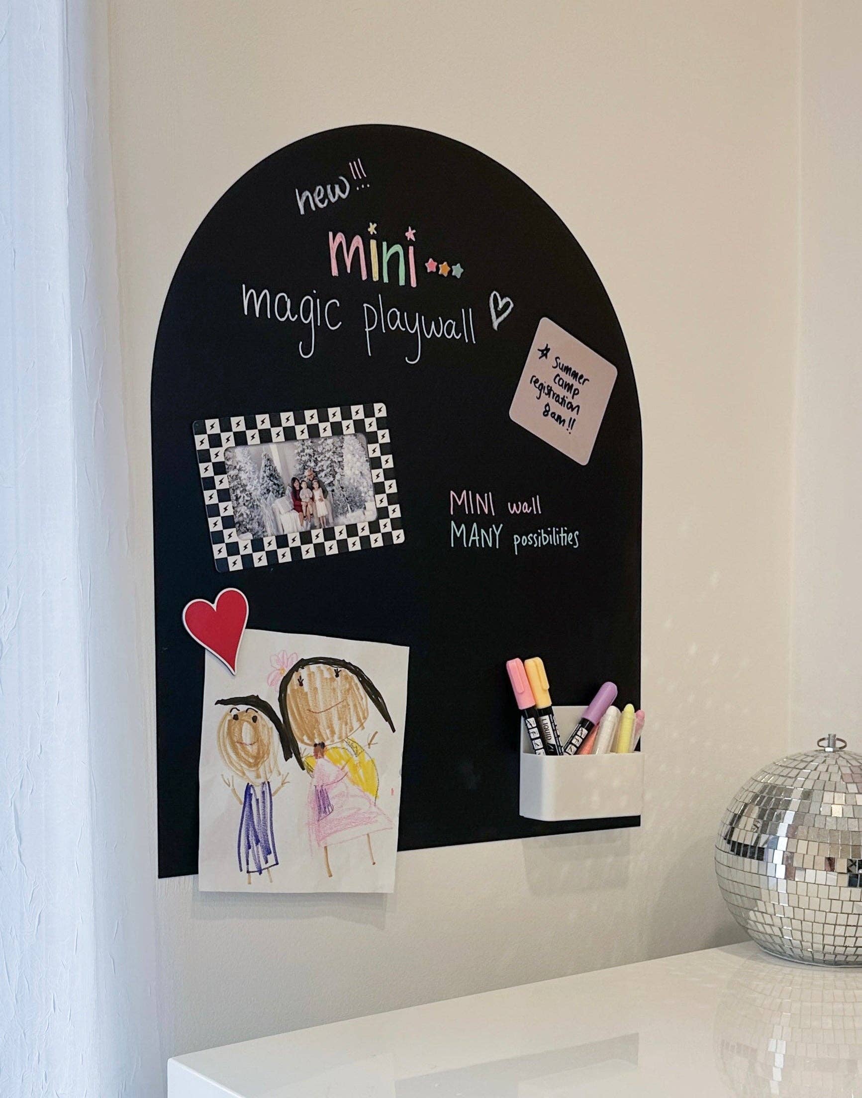 MINI Magic Playwall - Décalcomanie murale artistique magnétique en arche pour petits espaces