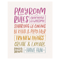 Bannière Playroom Rules