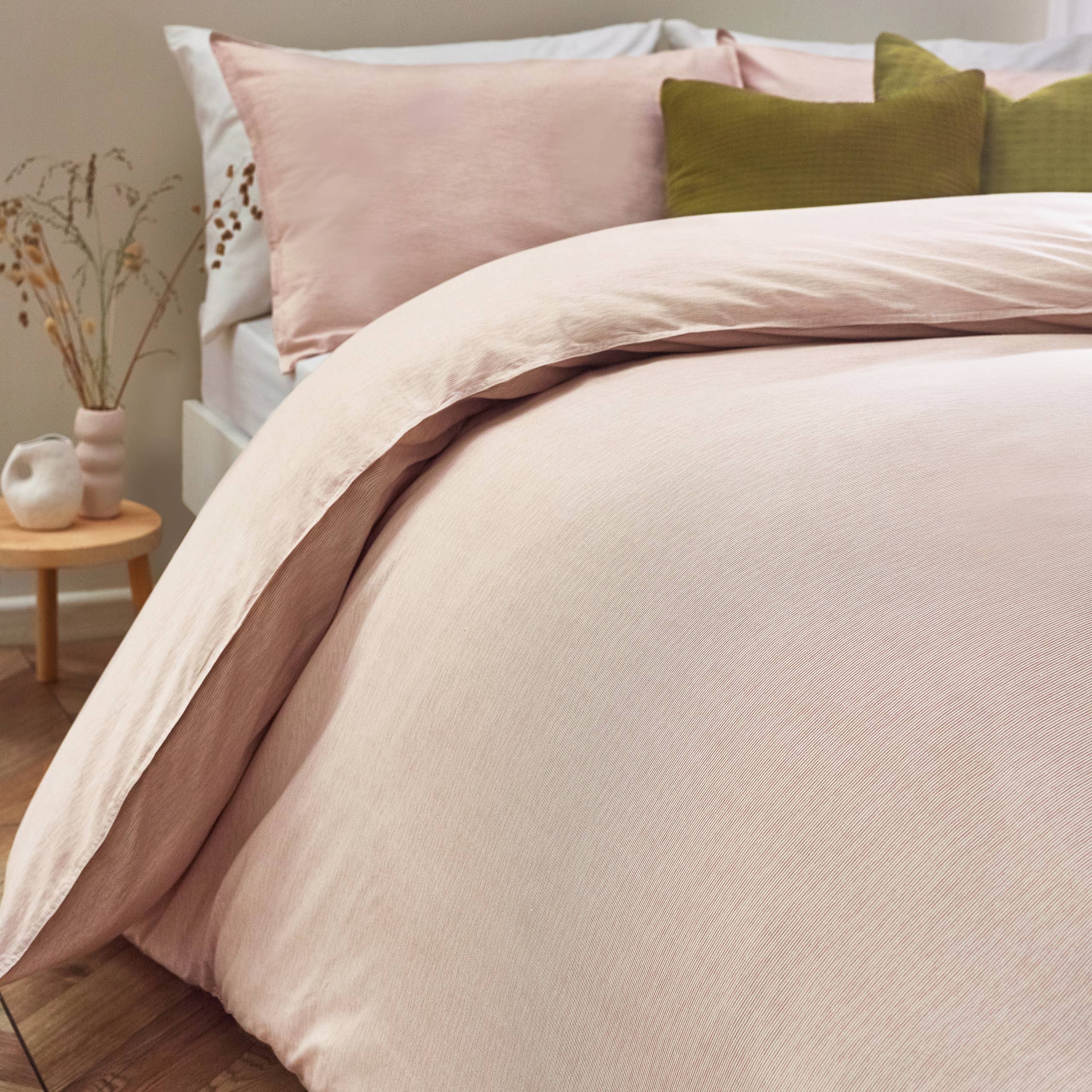 Housse de couette Bella rose simple