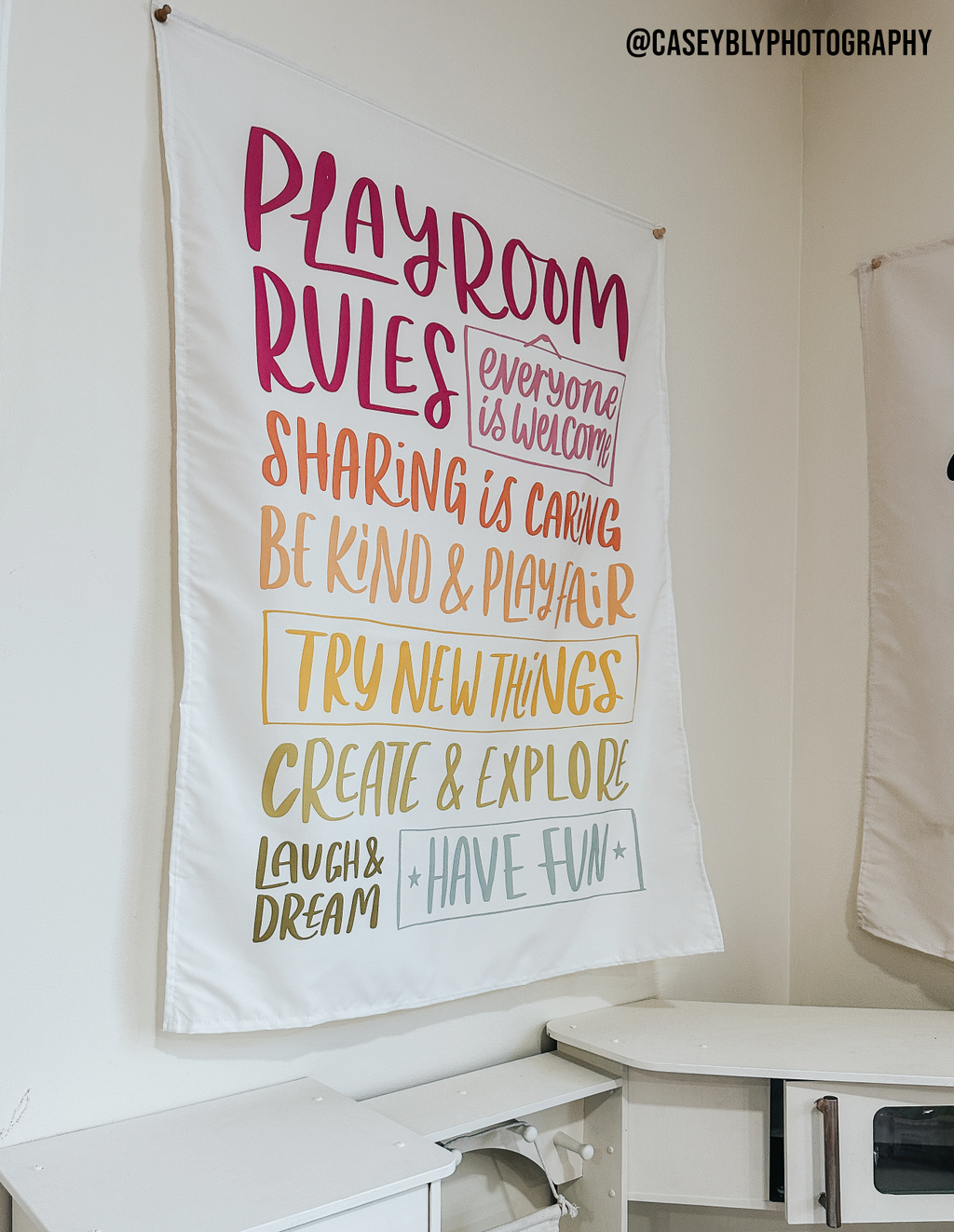 Bannière Playroom Rules