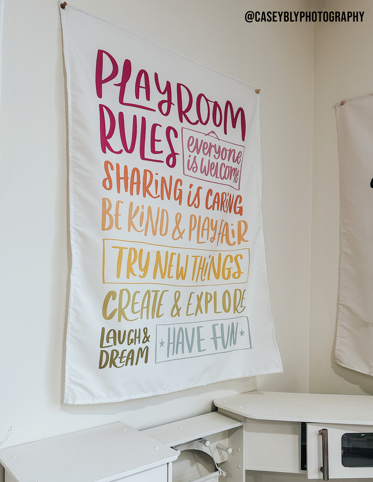 Bannière Playroom Rules