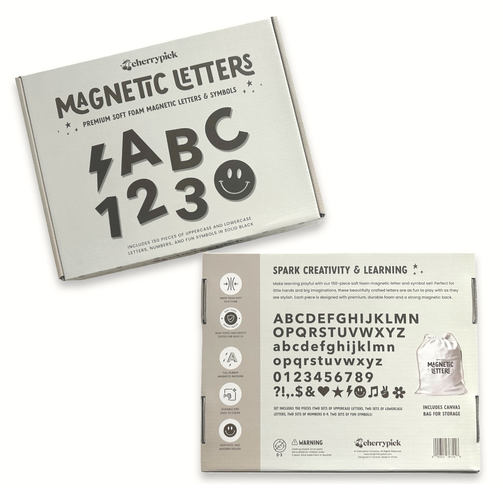 150 lettres et symboles magnétiques en mousse