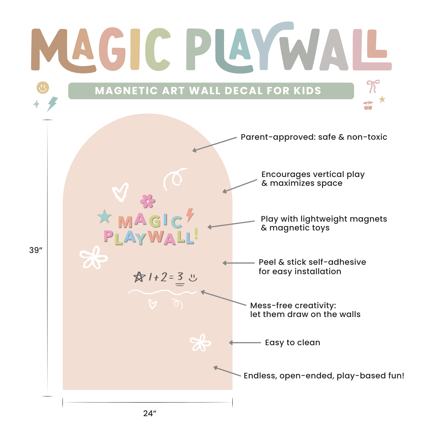 Wall Decal - Magnetic Magic Board