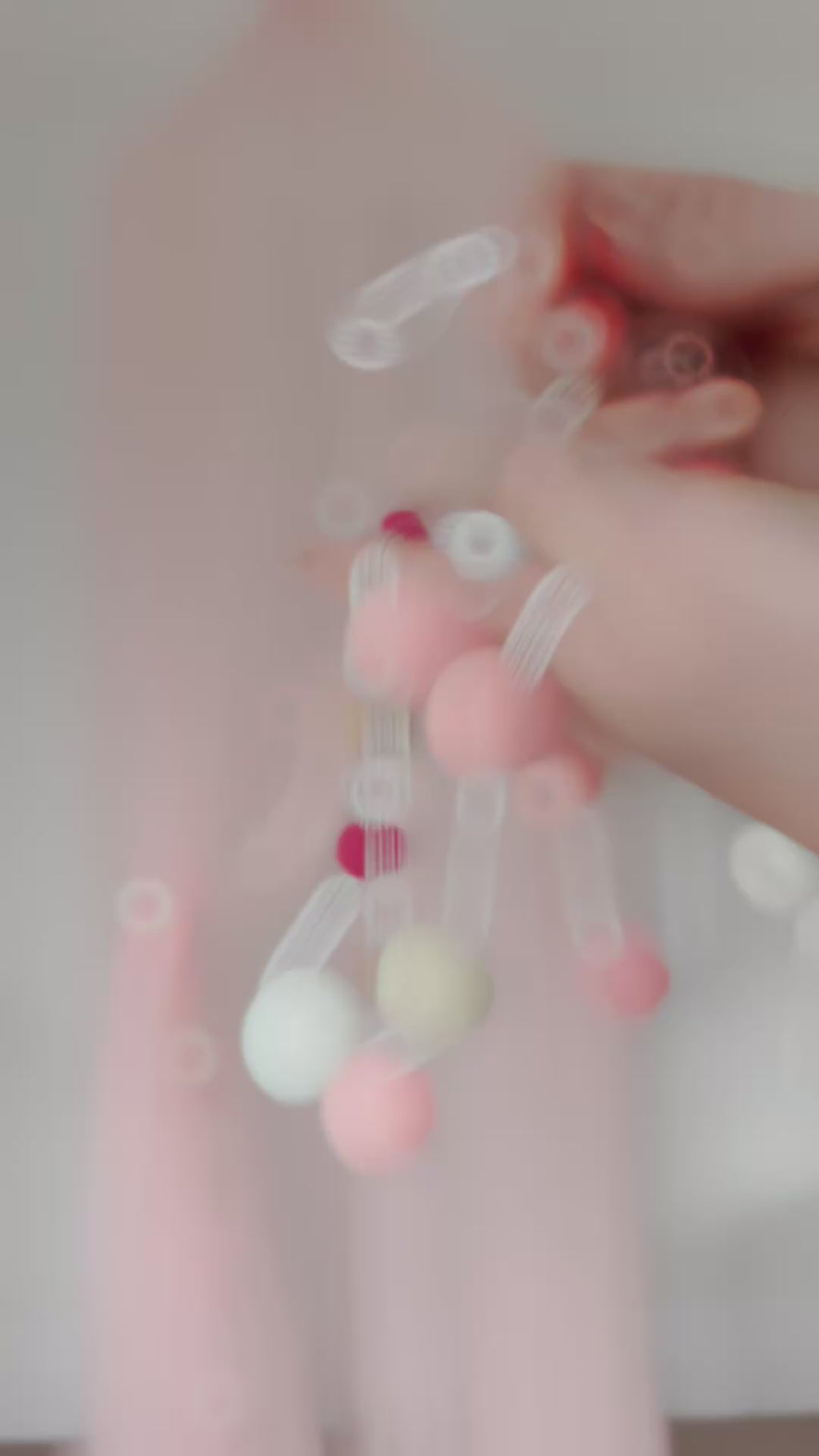 ✨ Princess Canopy — Rose Edition with Felt Pom Poms